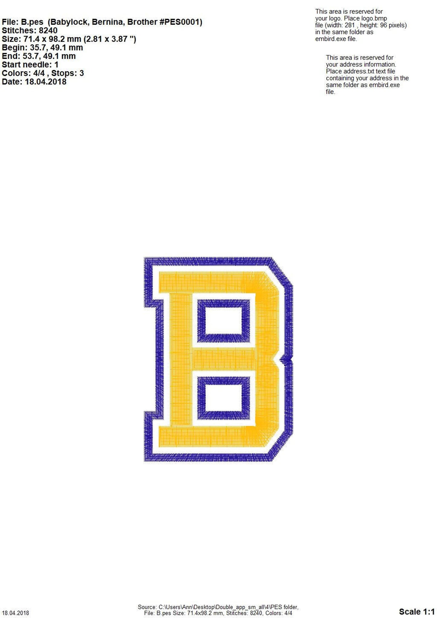 FONT - ATHLETIC BLOCK APPLIQUE FILL